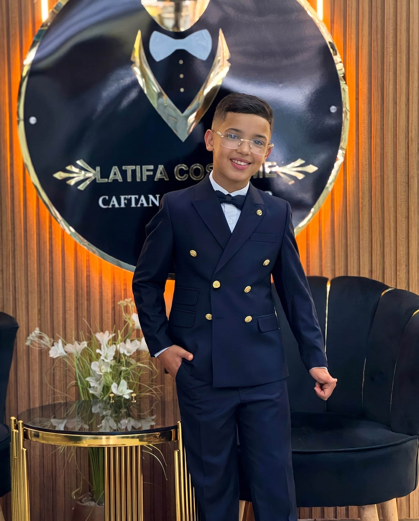 Costume Enfant Bleu Marine Prestige