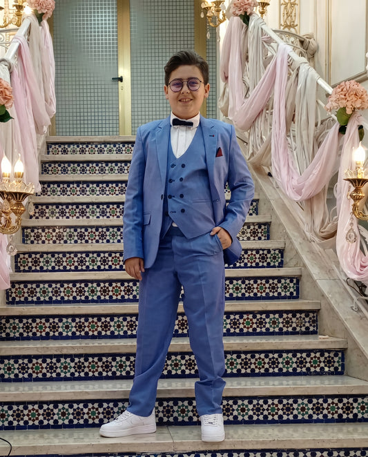 Costume Enfant Bleu Ciel Élégance