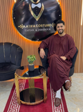 Djellaba Traditionnelle Bordeaux