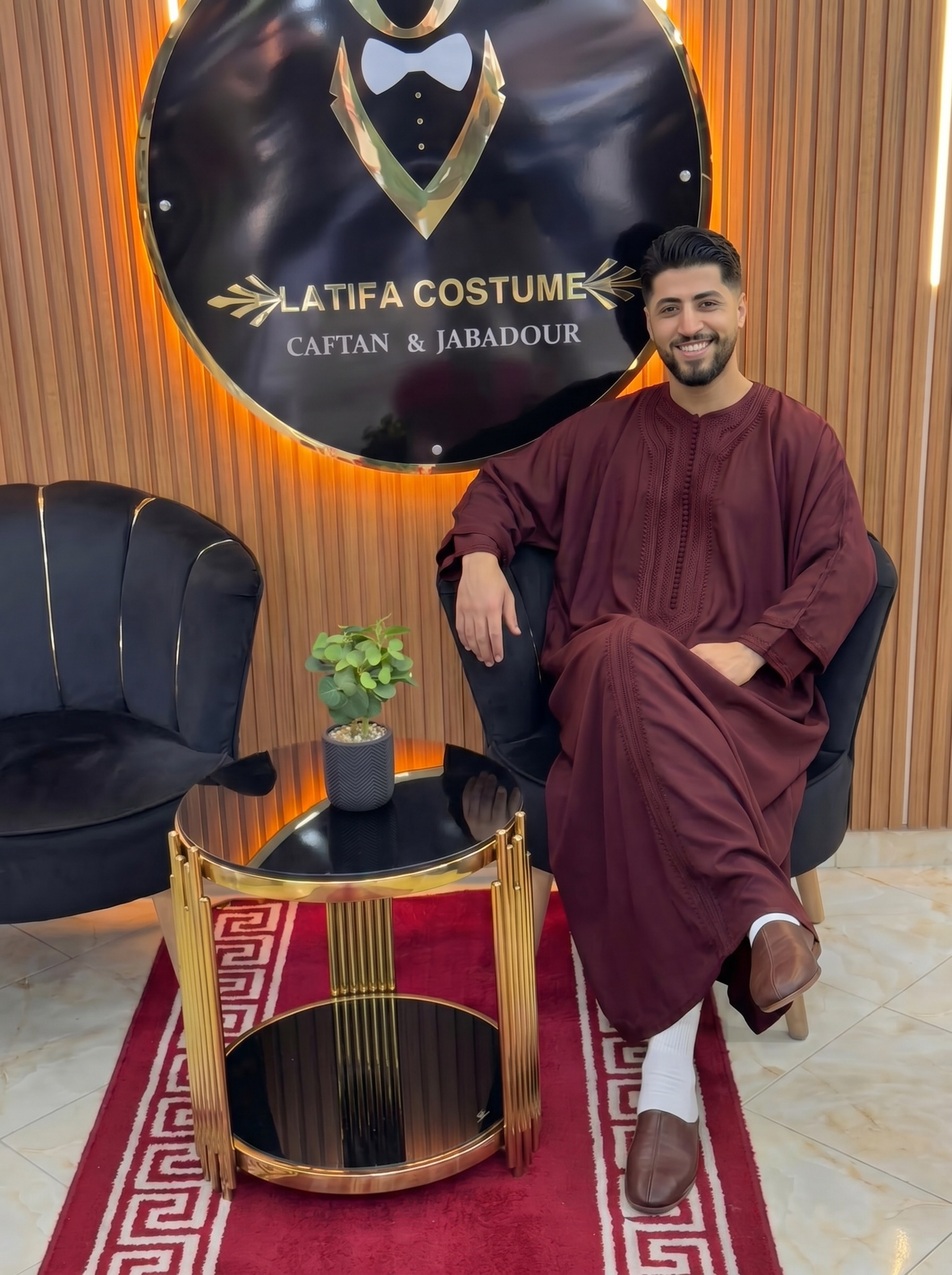 Djellaba Traditionnelle Bordeaux